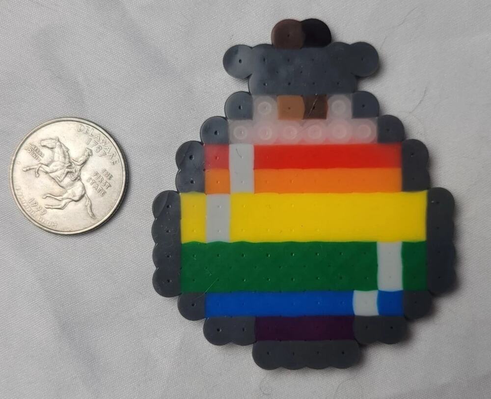 Pride LGBT Potion Perler Pixel Art